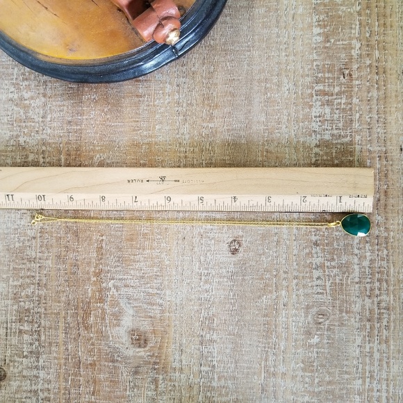 24kt Gold Artisan Green Onyx Necklace - Picture 4 of 6